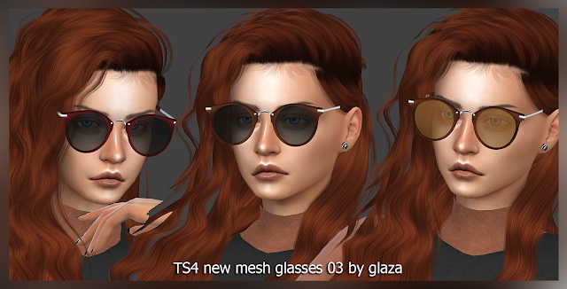 Sims 4 Glasses 03 at All by Glaza