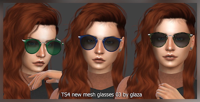 Sims 4 Glasses 03 at All by Glaza