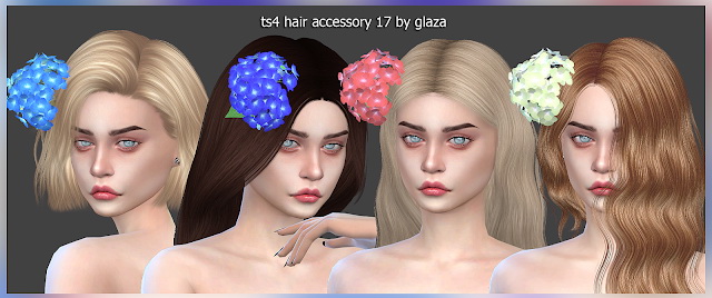 Sims 4 Hair accessory 17 (P) at All by Glaza