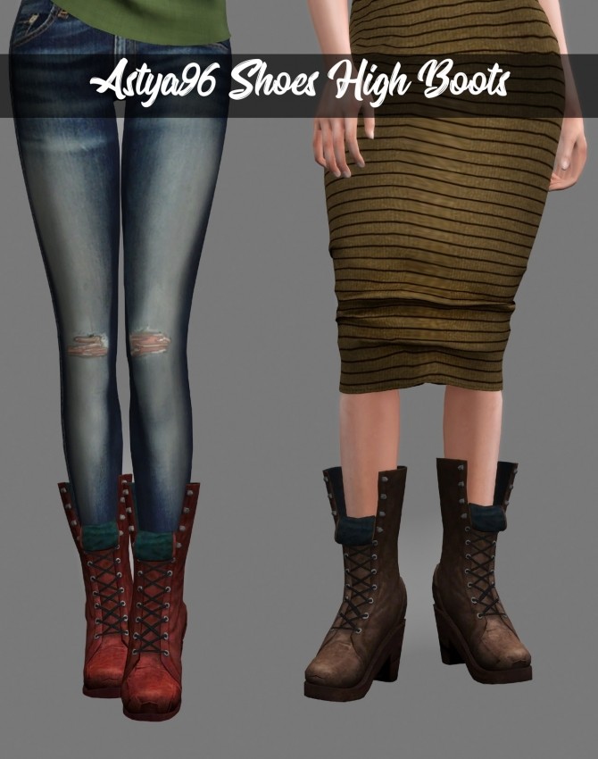 Sims 4 High Boots at Astya96