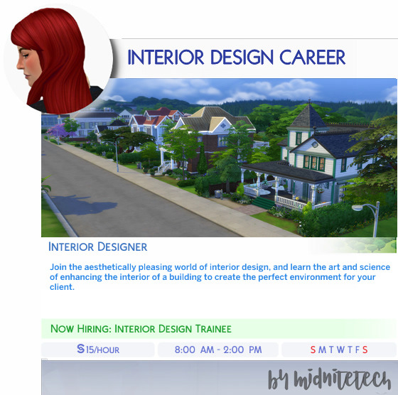 Sims 4 INTERIOR DESIGN CAREER at MIDNITETECH’S SIMBLR