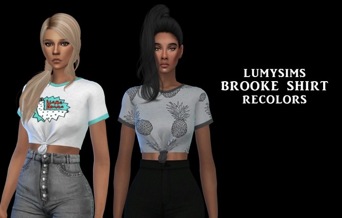 Brooke Shirt recolors at Leo Sims » Sims 4 Updates