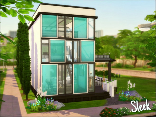 Sims 4 Sleek house by sparky at TSR
