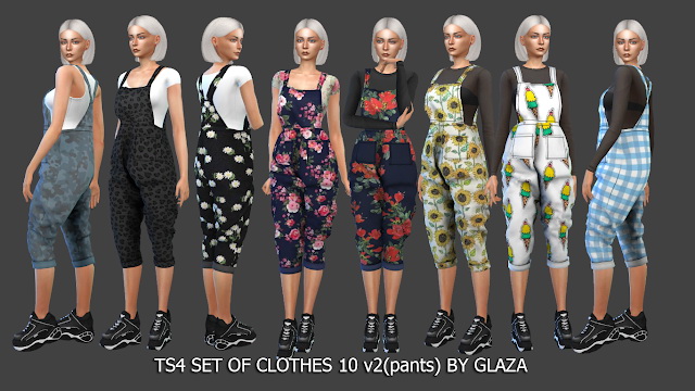 Sims 4 SET OF CLOTHES 10 v2 at All by Glaza