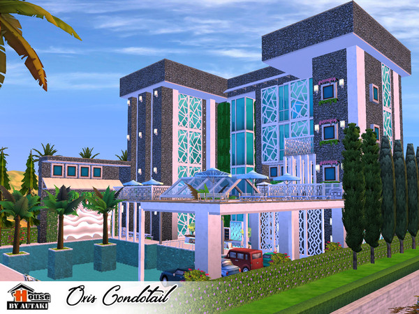 Sims 4 Oxis Condotail house NoCC by autaki at TSR