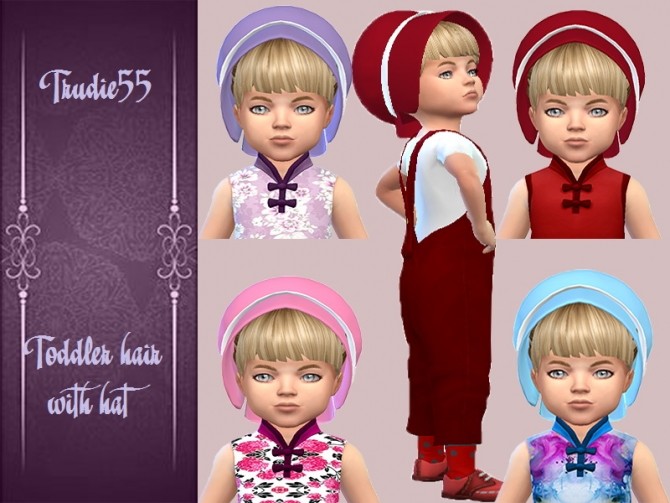 Sims 4 Toddler Hair with Hat at Trudie55