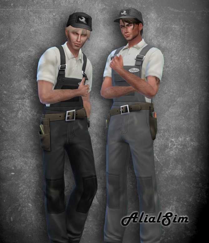 Sims 4 Repairman Outfit Recolor at Alial Sim