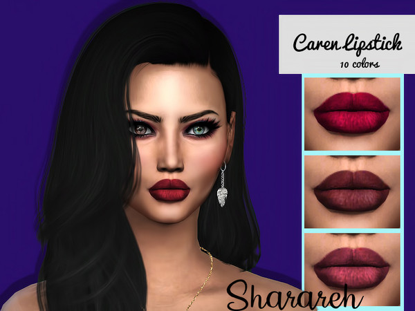 Sims 4 Caren lipstick by Sharareh at TSR