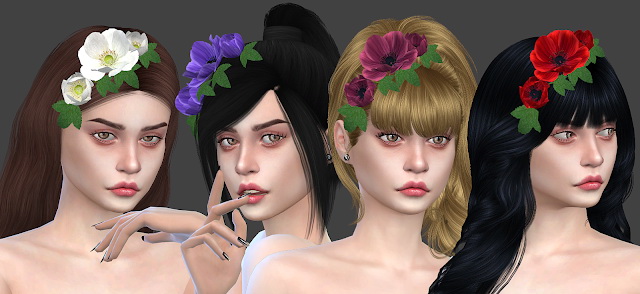Sims 4 Hair accessory 18 at All by Glaza