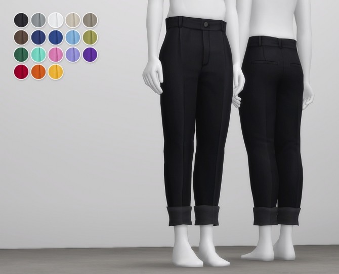 Sims 4 Roll up your trousers M 18 colors at Rusty Nail