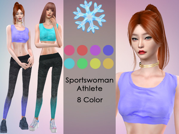 Sims 4 LMCS Sportswoman Athlete by Lisaminicatsims at TSR