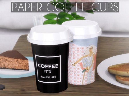 Paper Coffee Cups at Descargas Sims