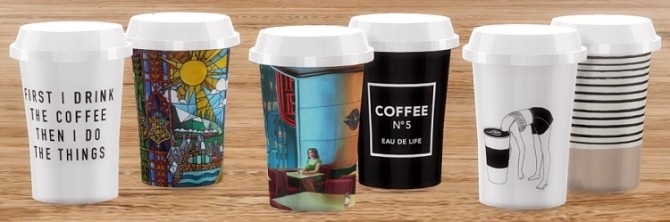 Sims 4 Paper Coffee Cups at Descargas Sims