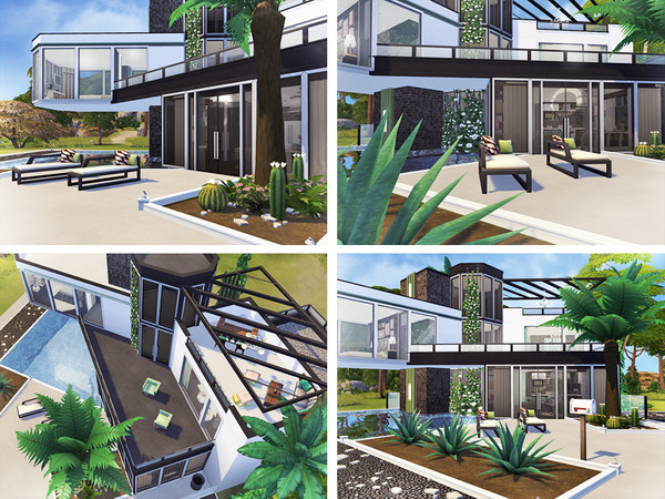 Sims 4 Julianne modern house by Rirann at TSR