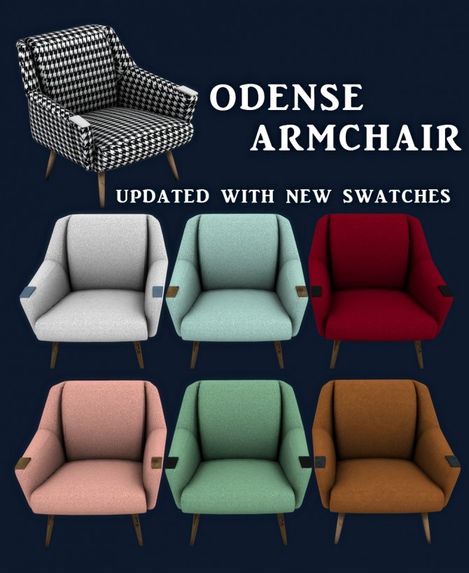 Sims 4 Odense Armchair at Leo Sims