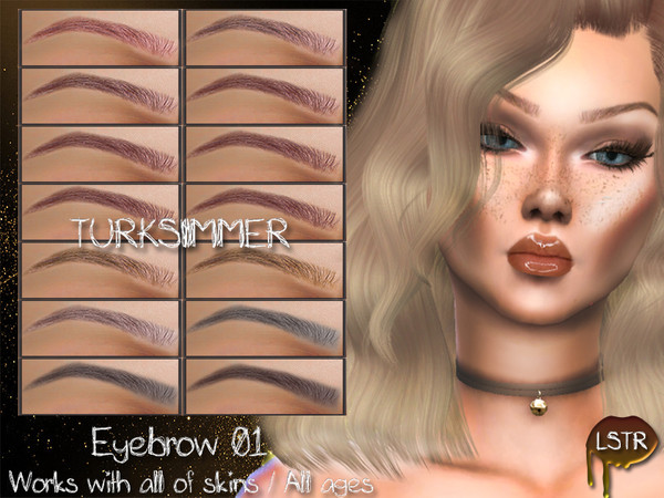 Sims 4 LS Eyebrows 01 by turksimmer at TSR