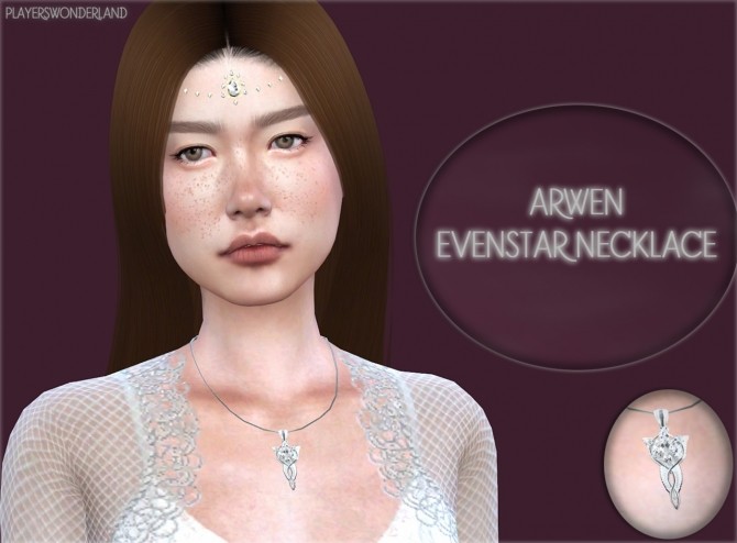 Sims 4 Arwen Evenstar necklace at PW’s Creations