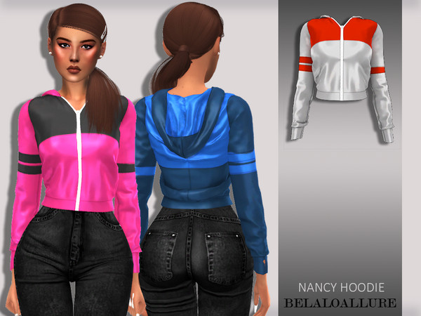 Sims 4 Belaloallure nancy hoodie by belal1997 at TSR