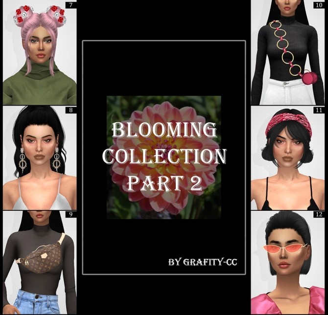 Sims 4 BLOOMING COLLECTION PART 2 at Grafity cc
