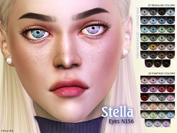 Sims 4 Heterochromia Eye Collection by Pralinesims at TSR