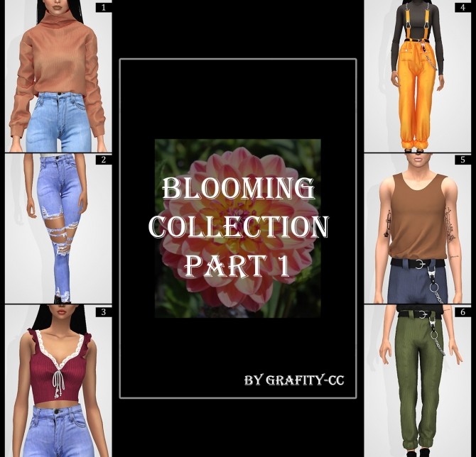 Sims 4 BLOOMING COLLECTION PART 1 at Grafity cc