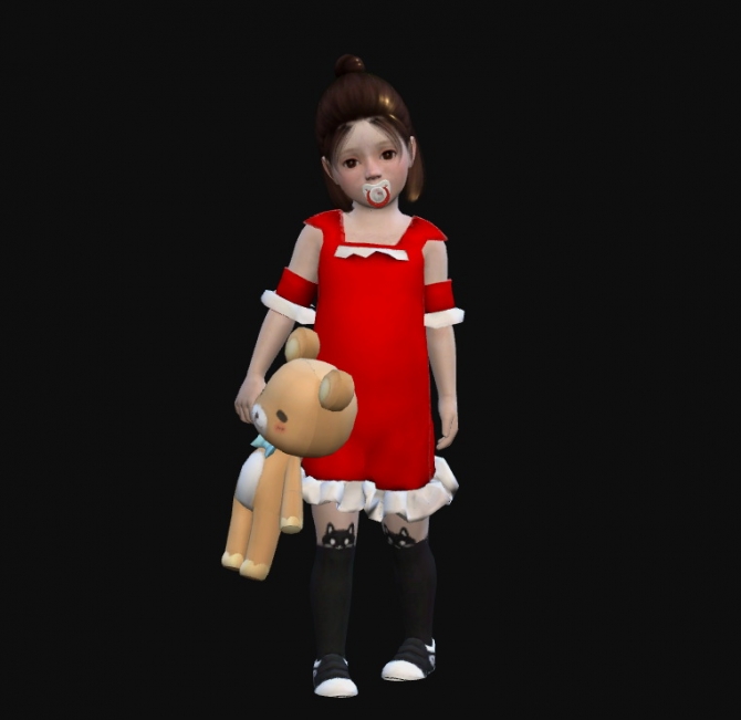 Holiday Dress for Toddlers at Weile » Sims 4 Updates