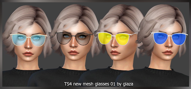Sims 4 Glasses 01 at All by Glaza