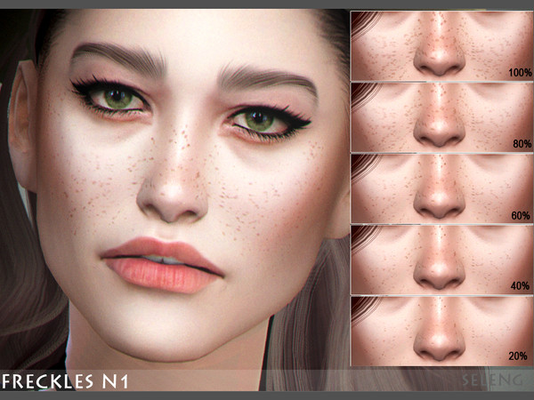 Sims 4 Freckles N1 by Seleng at TSR