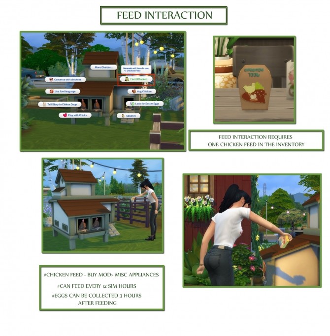 Sims 4 FUNCTIONAL CHICKEN COOP at Icemunmun