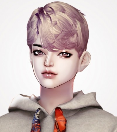 Simjo 39 Chevalier hair at Kim Simjo » Sims 4 Updates