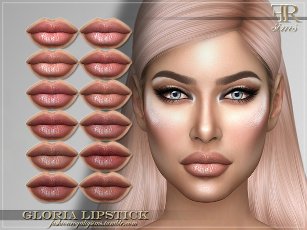 Sims 4 FRS Gloria Lipstick by FashionRoyaltySims at TSR