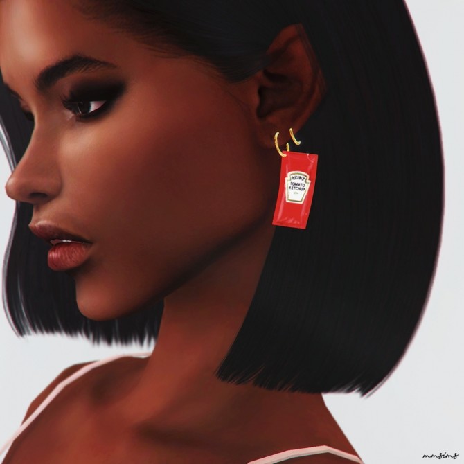 Sims 4 Stranger Earrings at MMSIMS