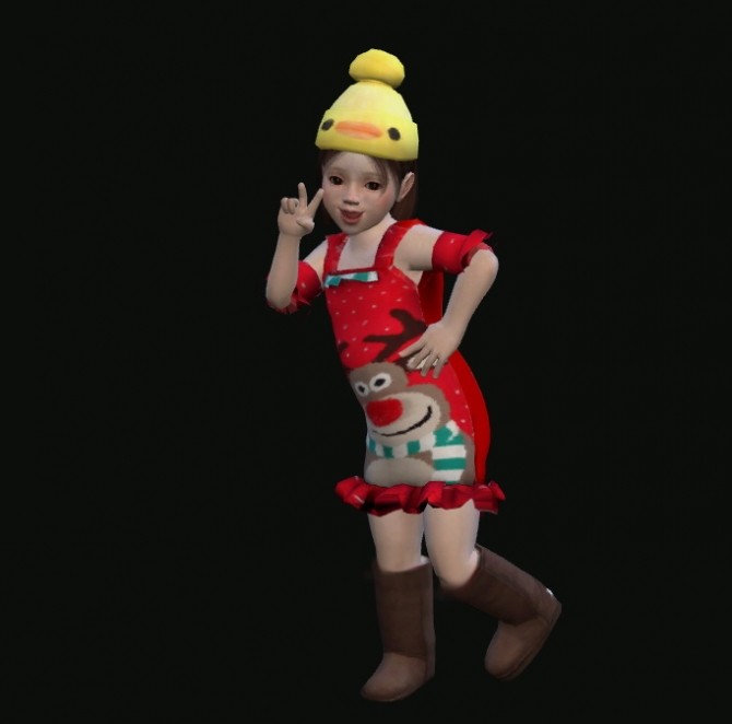 Sims 4 Holiday Dress for Toddlers at Weile