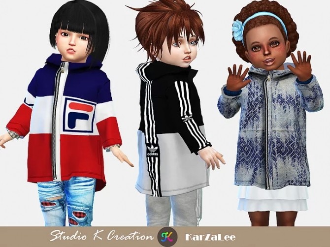 Sims 4 Giruto 68 hoodie coat for toddler at Studio K Creation
