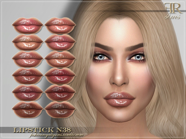 Sims 4 FRS Lipstick N38 by FashionRoyaltySims at TSR