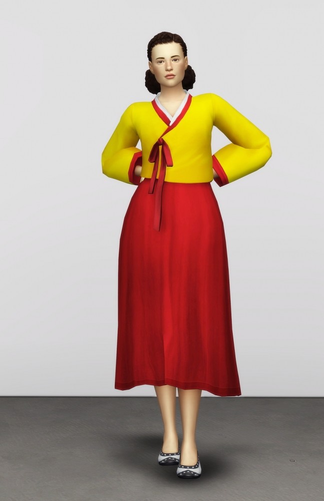 Sims 4 Trendy Hanbok 2 (30 colors) at Rusty Nail
