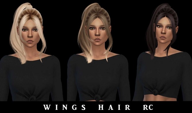 Sims 4 Wings Hair Rc at Leo Sims