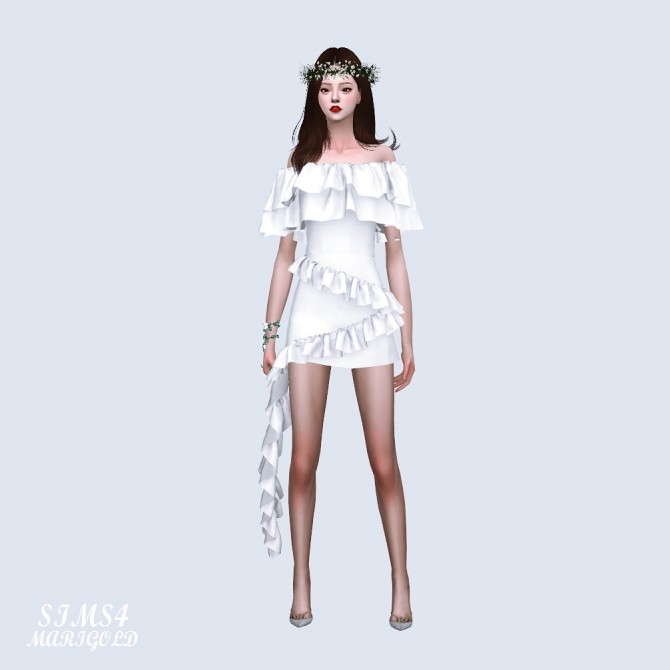 Sims 4 Frill Mini Skirt at Marigold