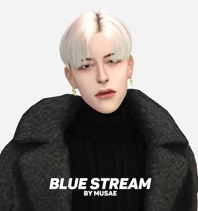 Sims 4 Blue Stream Hair at EFFIE