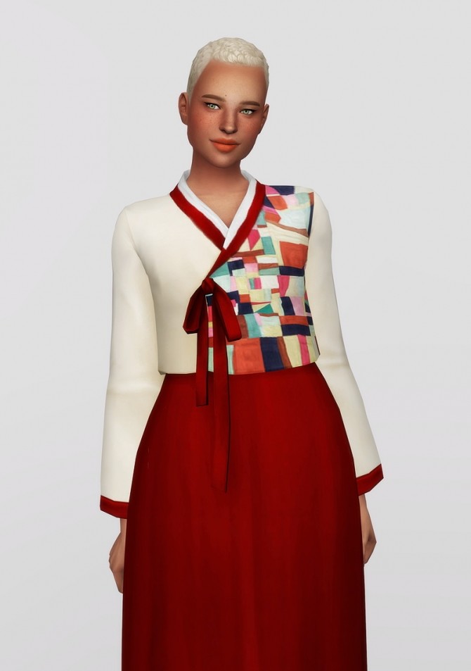 Sims 4 Trendy Hanbok 2 (30 colors) at Rusty Nail