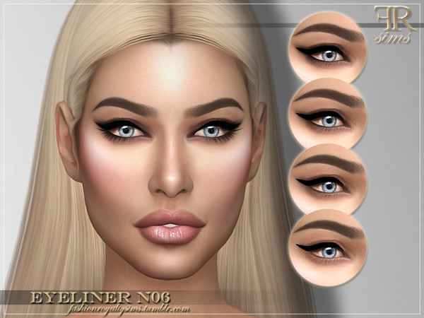 Sims 4 FRS Eyeliner N06 by FashionRoyaltySims at TSR