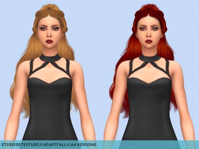 Sims 4 More hair retextures at Heartfall