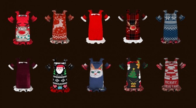 Sims 4 Holiday Dress for Toddlers at Weile