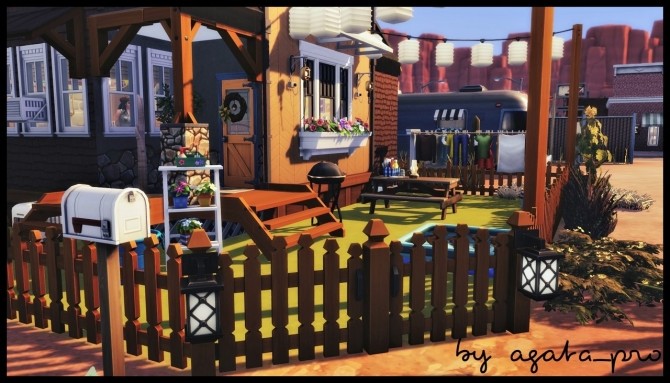 Sims 4 Cozy House Trailer at Agathea k