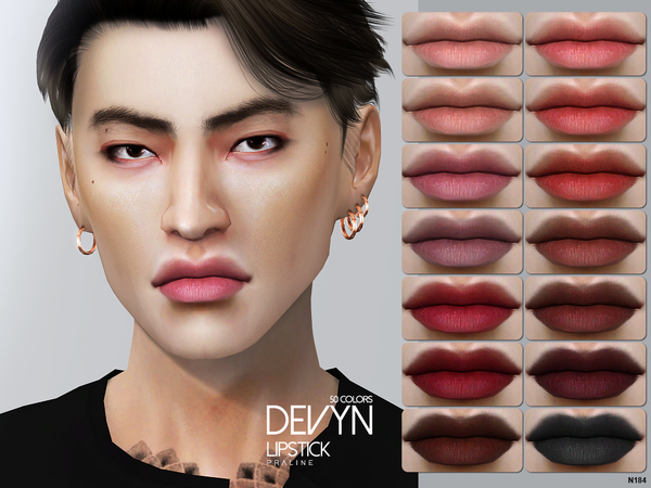 Sims 4 Devyn Lipstick N184 by Pralinesims at TSR