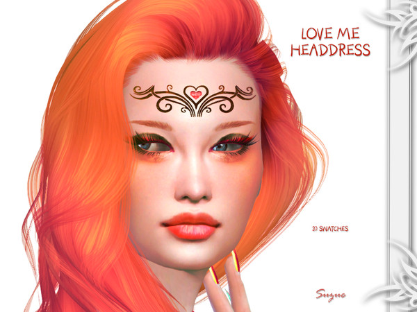 Sims 4 Love Me Headdress by Suzue at TSR