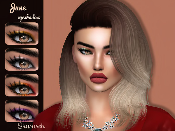 Sims 4 June Eyeshadow by Sharareh at TSR