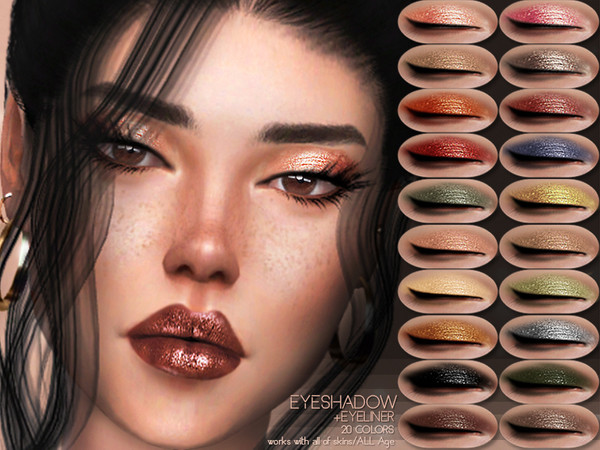 Sims 4 Eyeshadow + Eyeliner BS06 by busra tr at TSR
