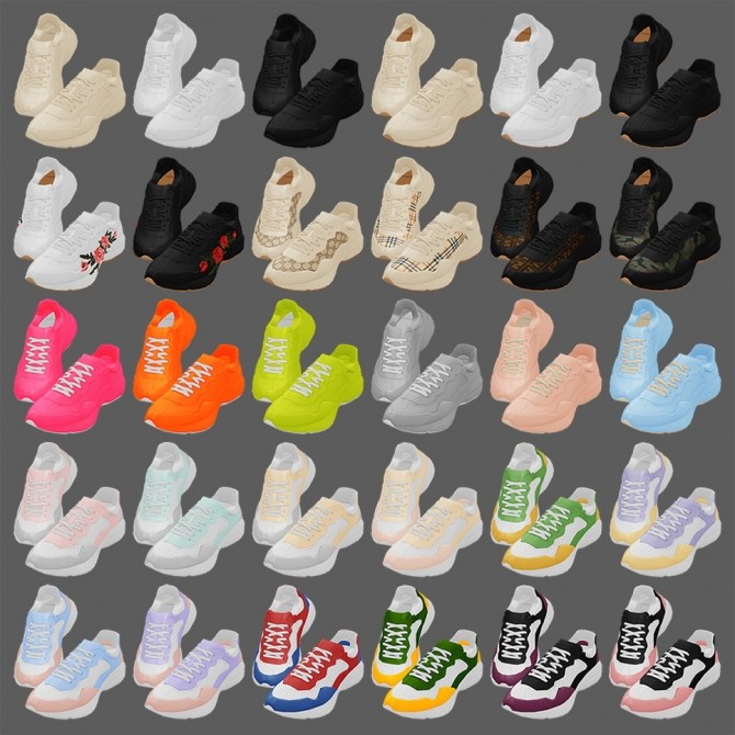 Sims 4 Rhyton sneakers at MMSIMS