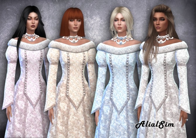 Sims 4 Victorian Dress at Alial Sim